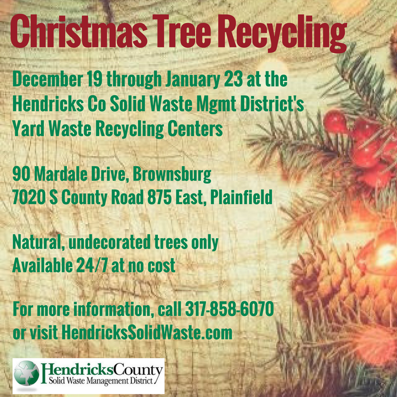 Christmas Tree Recycling - Hendricks County Recycling District